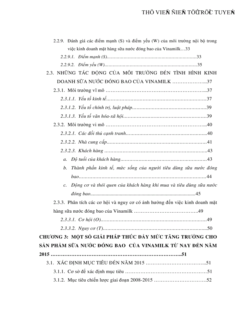 image for page Một số giải pháp nhằm thúc đẩy mức tăng trưởng cho sản phẩm sữa nước đóng chai của Vinamil đến năm 2015