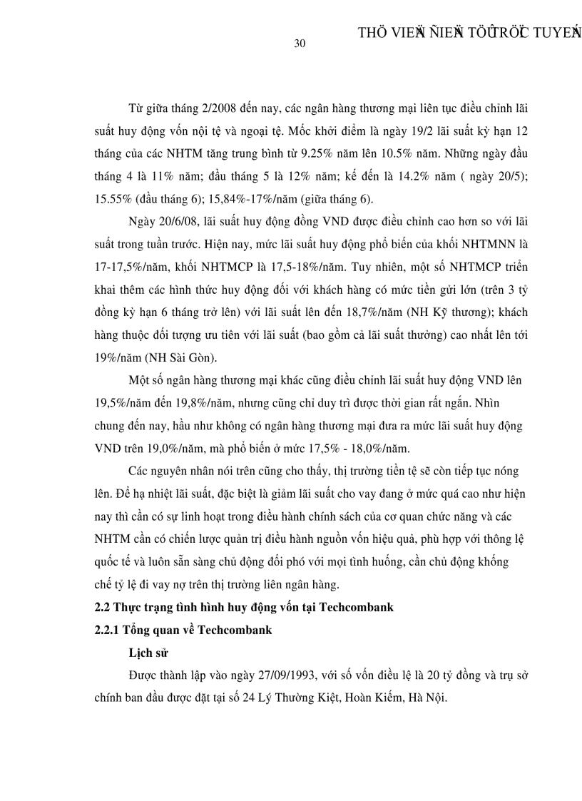 image for page Giải pháp nâng cao hiệu quả huy động vốn tại Techcombank