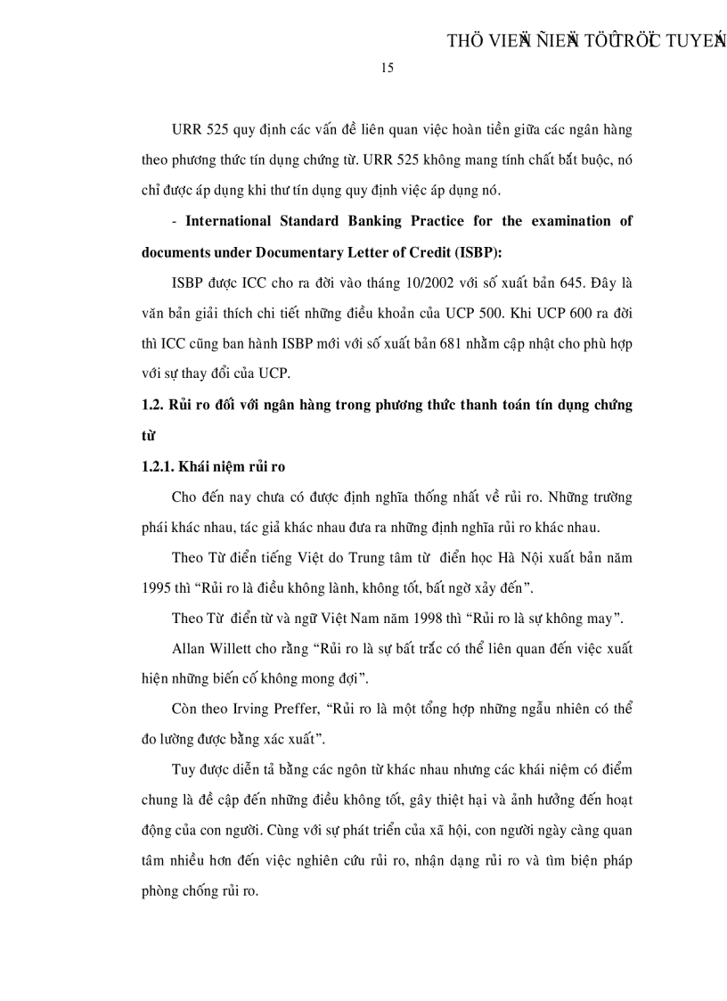 image for page Giải pháp phòng ngừa rủi ro trong thanh toán xuất khẩu bằng phương thức tín dụng chứng từ tại Sở giao dịch II Ngân hàng Công thương Việt Nam