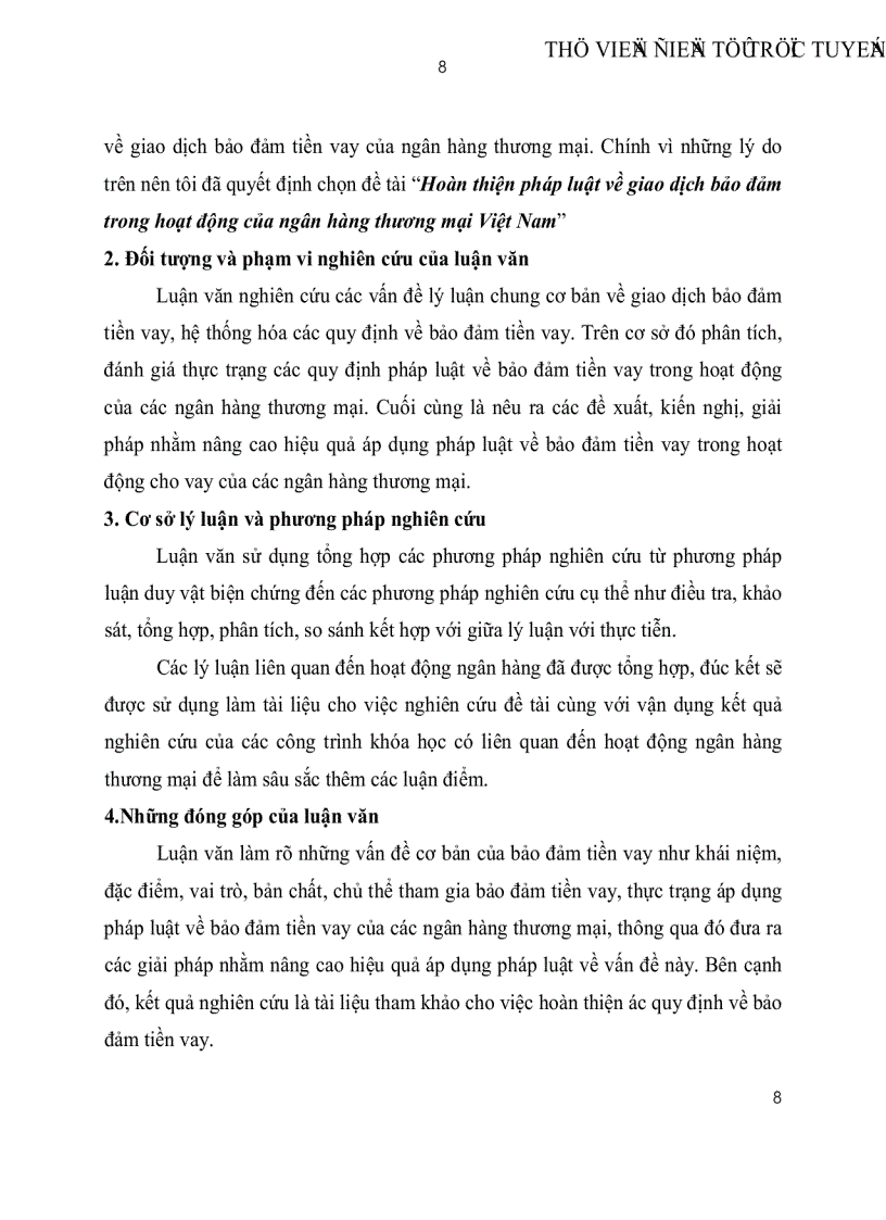 image for page Hoàn thiện pháp luật về giao dịch bảo đảm trong hoạt động của ngân hàng thương mại Việt Nam