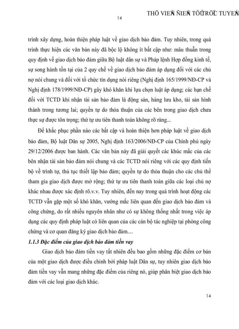 image for page Hoàn thiện pháp luật về giao dịch bảo đảm trong hoạt động của ngân hàng thương mại Việt Nam