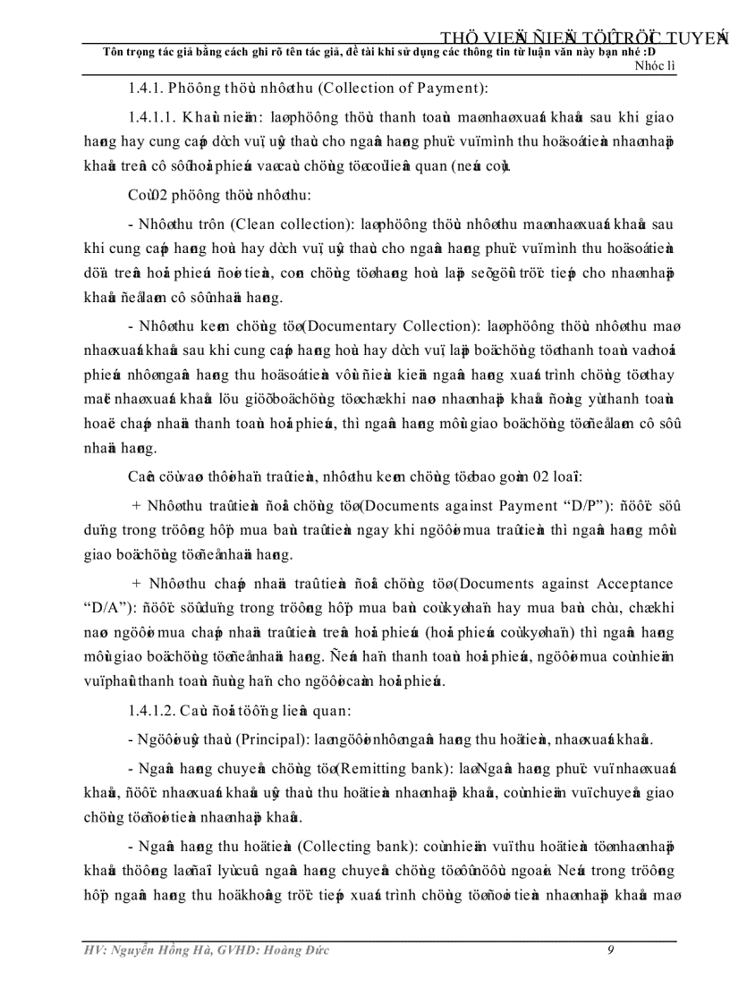 image for page Phát triển nghiệp vụ thanh toán xuất nhập khẩu bằng phương thức tín dụng chứng từ tại Ngân hàng Công thương chi nhánh Trà Vinh