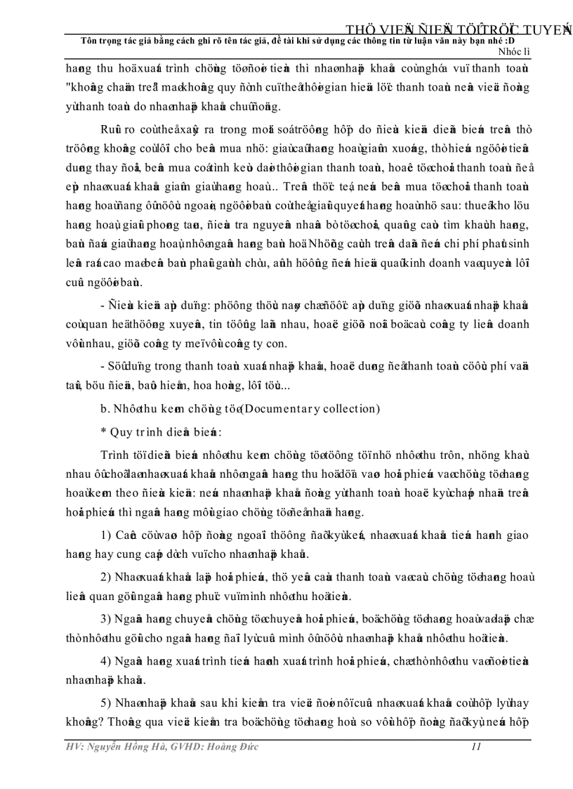 image for page Phát triển nghiệp vụ thanh toán xuất nhập khẩu bằng phương thức tín dụng chứng từ tại Ngân hàng Công thương chi nhánh Trà Vinh