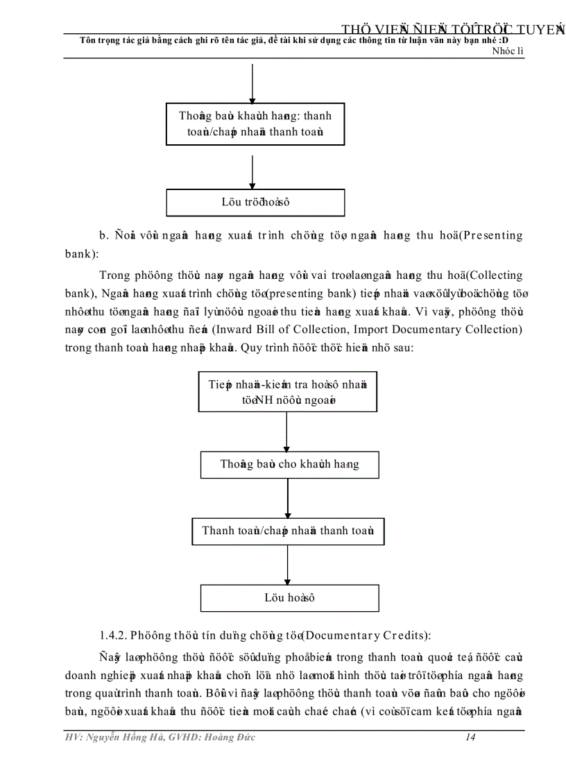 image for page Phát triển nghiệp vụ thanh toán xuất nhập khẩu bằng phương thức tín dụng chứng từ tại Ngân hàng Công thương chi nhánh Trà Vinh
