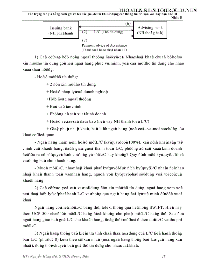 image for page Phát triển nghiệp vụ thanh toán xuất nhập khẩu bằng phương thức tín dụng chứng từ tại Ngân hàng Công thương chi nhánh Trà Vinh