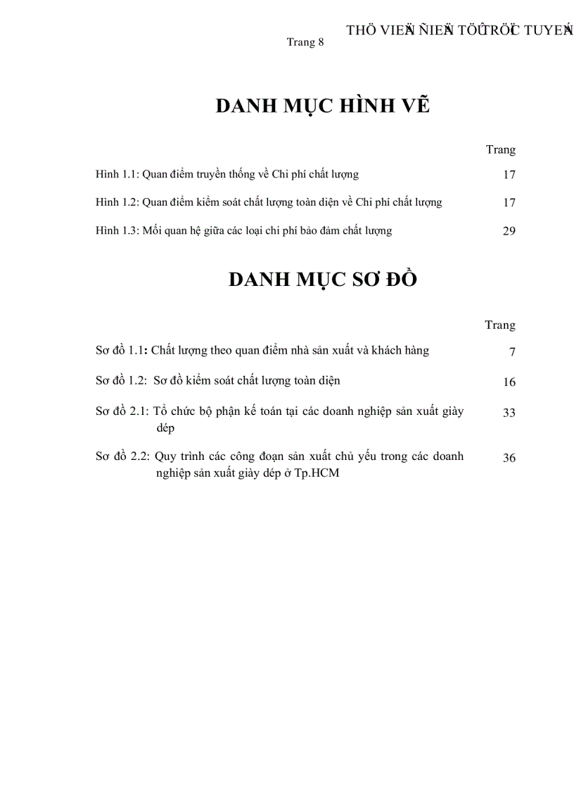 image for page Vận dụng kế toán quản trị vào việc kiểm soát chất lượng toàn diện tại các doanh nghiệp sản xuất giày dép ở thành phố Hồ Chí Minh