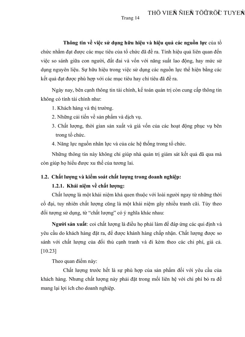 image for page Vận dụng kế toán quản trị vào việc kiểm soát chất lượng toàn diện tại các doanh nghiệp sản xuất giày dép ở thành phố Hồ Chí Minh