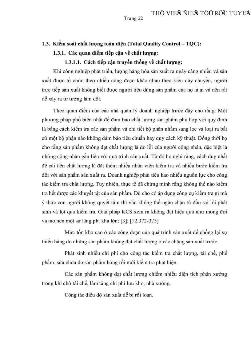 image for page Vận dụng kế toán quản trị vào việc kiểm soát chất lượng toàn diện tại các doanh nghiệp sản xuất giày dép ở thành phố Hồ Chí Minh