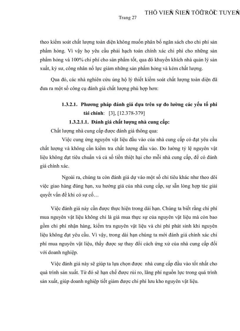 image for page Vận dụng kế toán quản trị vào việc kiểm soát chất lượng toàn diện tại các doanh nghiệp sản xuất giày dép ở thành phố Hồ Chí Minh