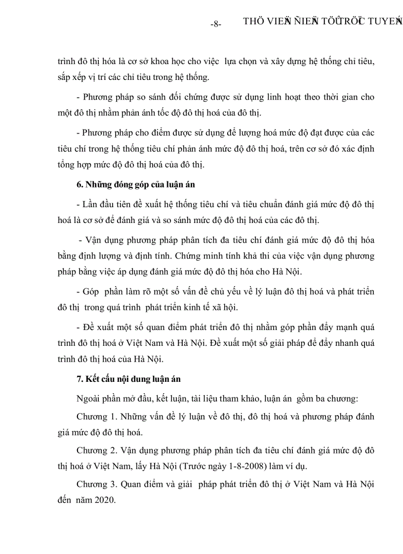image for page Vận dụng phương pháp phân tích đa tiêu chí đánh giá mức độ đô thị hoá nhằm góp phần xây dựng các quan điểm phát triển đô thị ở Việt Nam đến năm 2020 lấy Hà Nội làm ví dụ