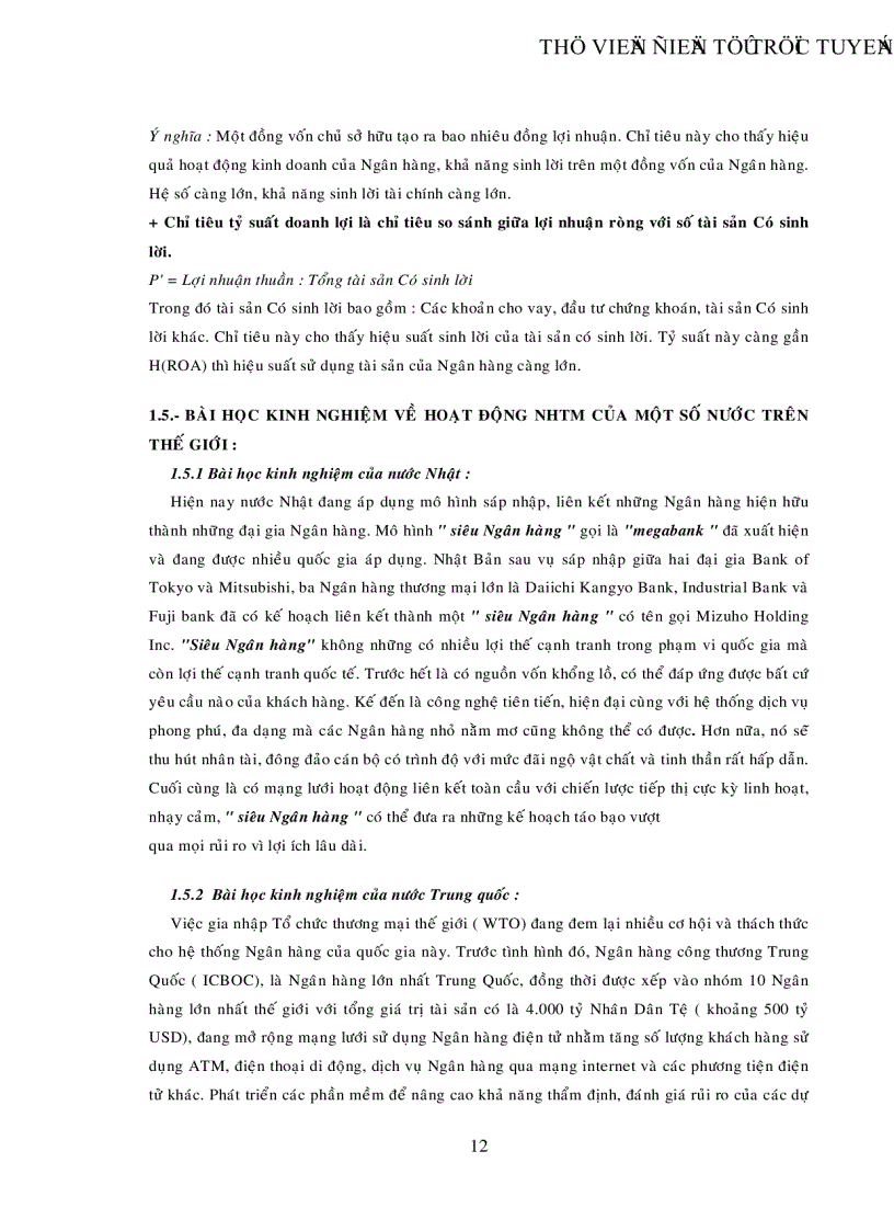 image for page Phân tích và đánh giá thực trạng và một số giải pháp cơ bản để nâng cao hiệu quả hoạt động của hệ thống ngân hàng thương mại trên địa bàn Tp Hồ Chí Minh trong thời gian