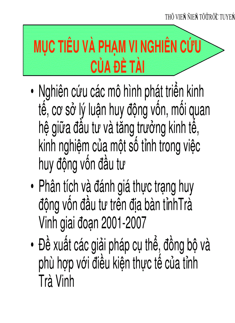 image for page Huy động vốn đầu tư cho phát triển Trà Vinh đến năm 2020