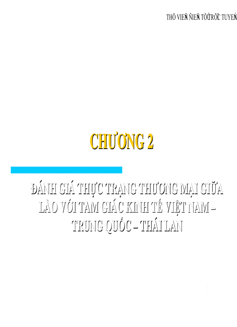 image for page Chiến lược phát triển thương mại của Lào trong mối quan hệ với tam giác kinh tế Việt Nam Trung Quốc Thái Lan đến năm 2020