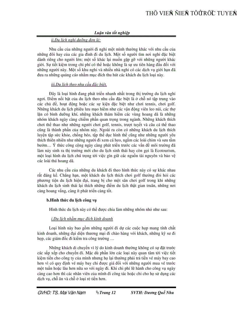 image for page Đánh giá mức thỏa mãn nhu cầu khách quốc tế của du lịch Cần Thơ và một số biện pháp thu hút khách du lịch đến Cần Thơ