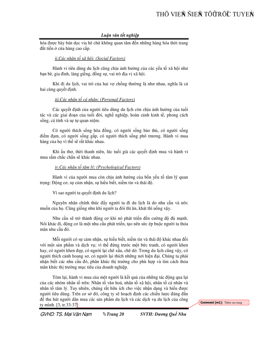 image for page Đánh giá mức thỏa mãn nhu cầu khách quốc tế của du lịch Cần Thơ và một số biện pháp thu hút khách du lịch đến Cần Thơ