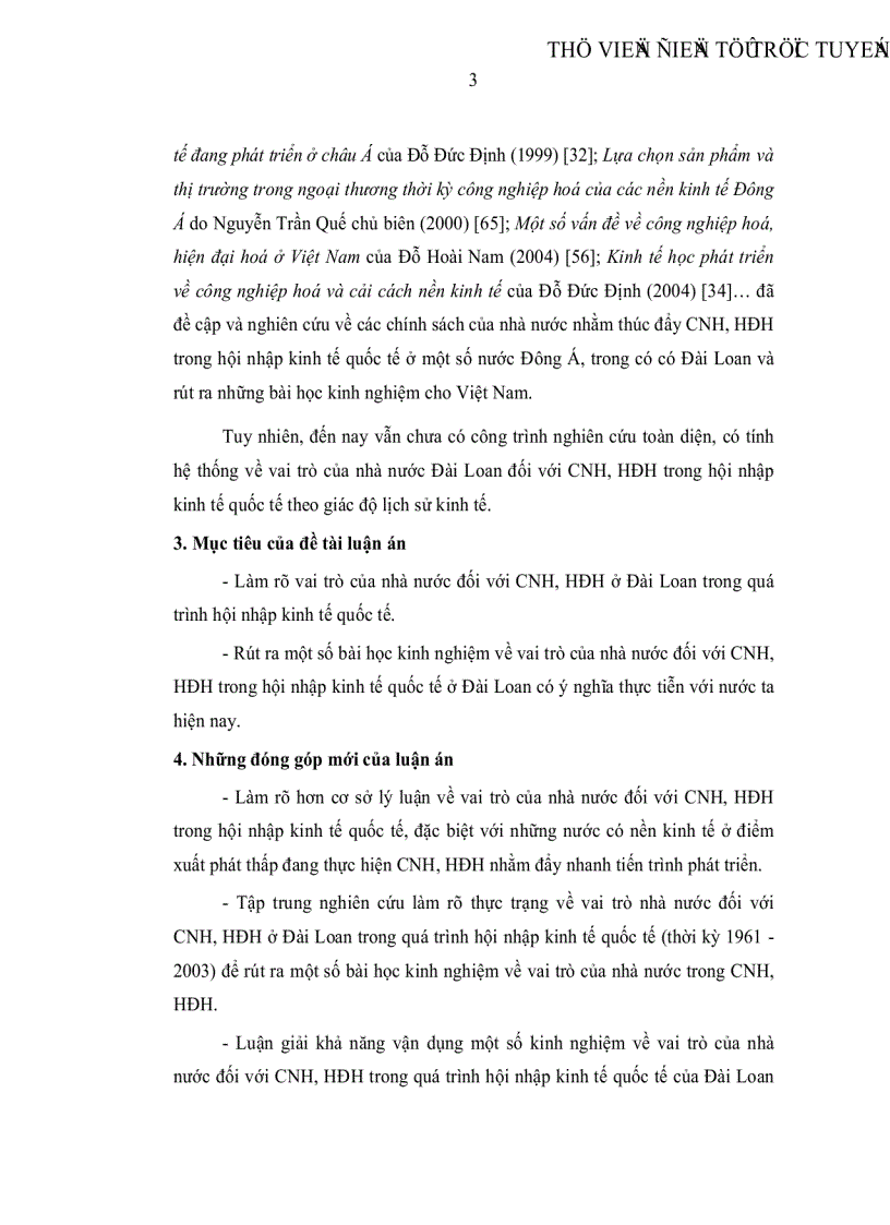 image for page Vai trò của nhà nước đối với công nghiệp hoá hiện đại hoá ở Đài Loan trong quá trình hội nhập kinh tế quốc tế thời kỳ 1961 2003 Bài học kinh nghiệm và khả năng vận dụng vào Việt