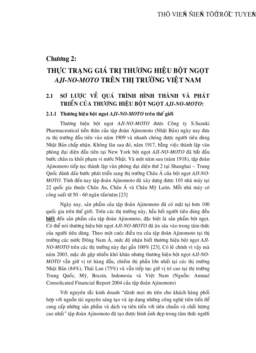 image for page Một số giải pháp nâng cao giá trị thương hiệu bột ngọt Aji Nomoto trên thị trường Việt Nam