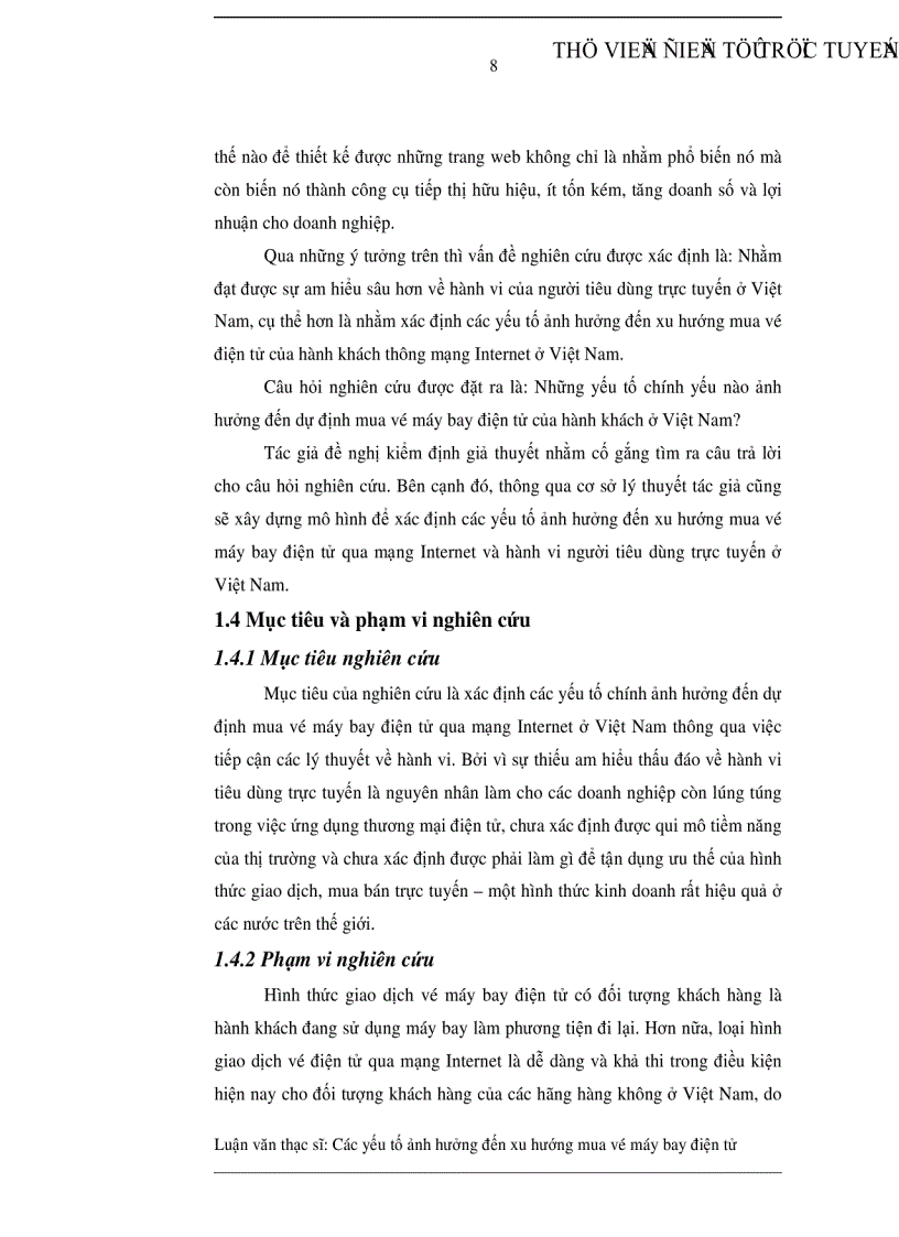 image for page Các yếu tố ảnh hưởng đến xu hướng mua vé máy bay điện tử