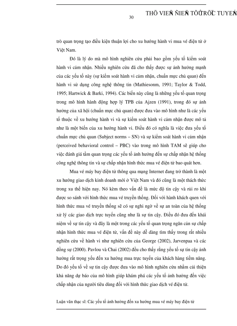 image for page Các yếu tố ảnh hưởng đến xu hướng mua vé máy bay điện tử