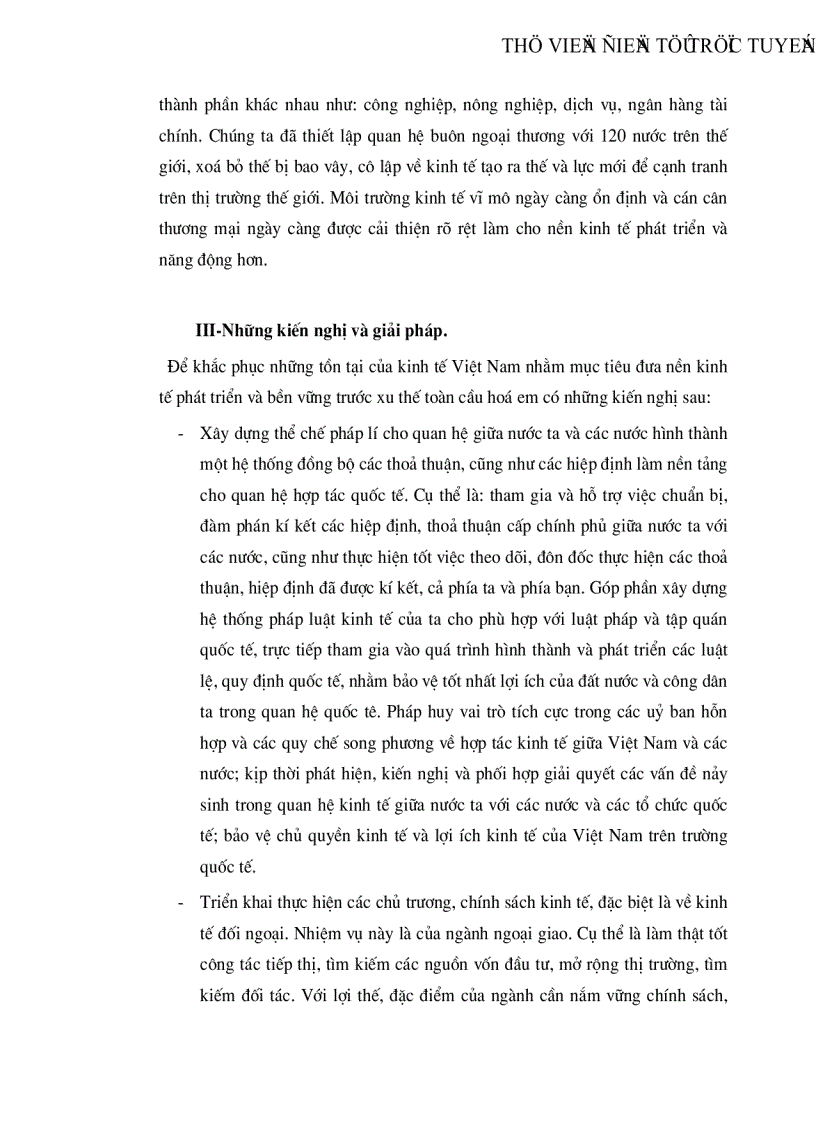 image for page Quan hệ lượng chất nhân quả và thực trạng của nền Kinh Tế Việt Nam trước xu thế toàn cầu hoá