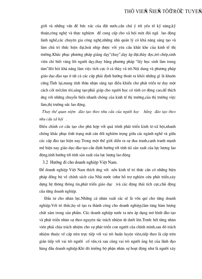 image for page Thực trạng và giải pháp cho việc ứng dụng tri thức và nền kinh tế tri thức vào đời sống xã hội Việt Nam