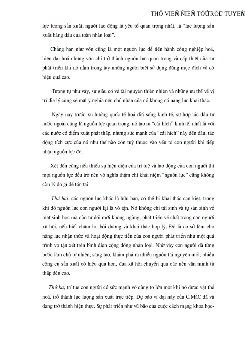 image for page Vai trò của con người trong quá trình công nghiệp hoá hiện đại hóa đất nước