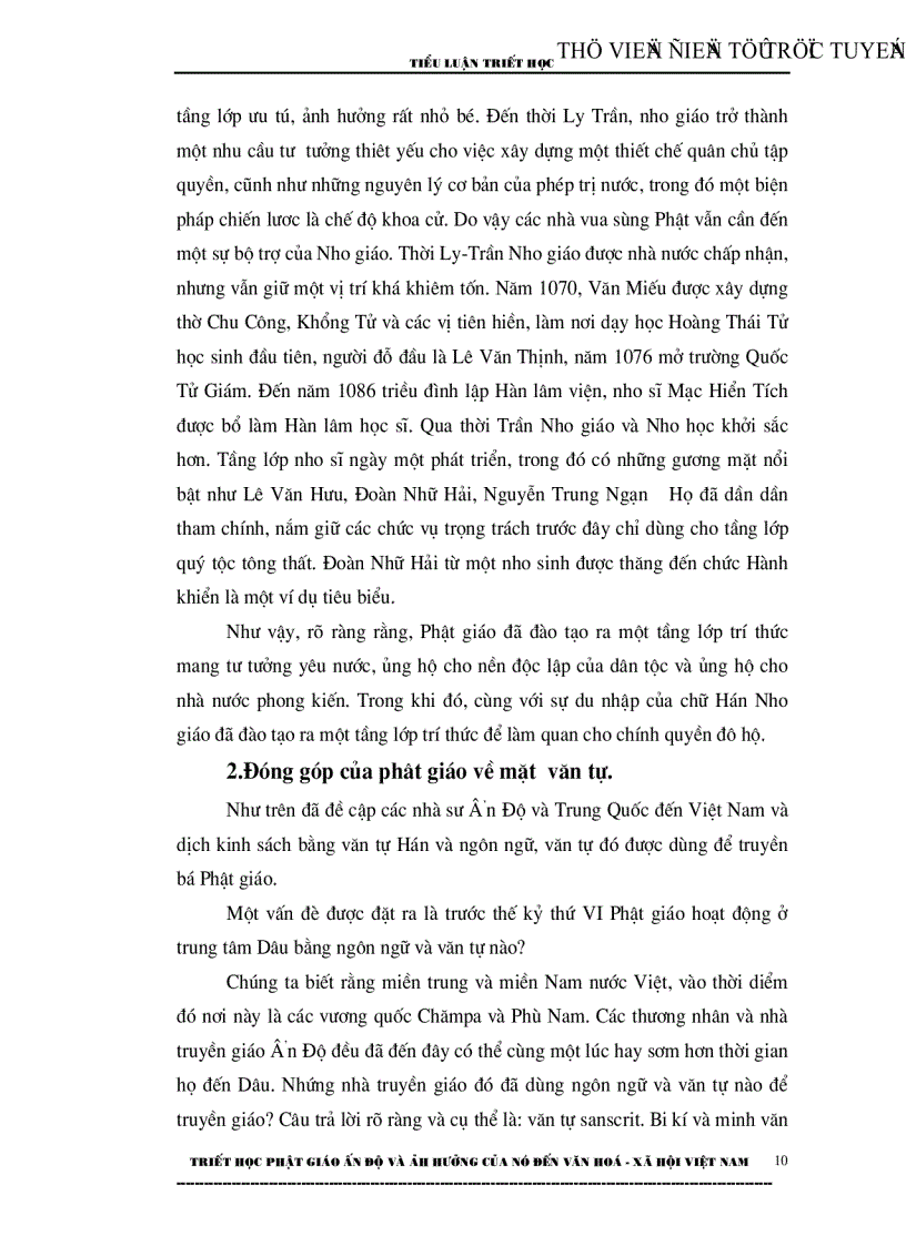 image for page Triết Học Phật GIáo Ấn Độ Và ảnh hưởng của nó đến văn hoá xã hội việt nam