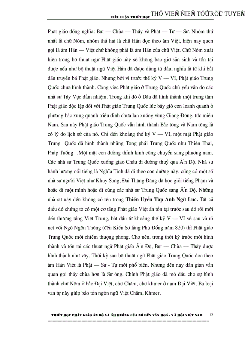 image for page Triết Học Phật GIáo Ấn Độ Và ảnh hưởng của nó đến văn hoá xã hội việt nam