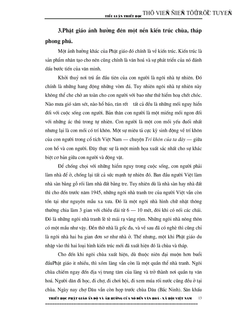 image for page Triết Học Phật GIáo Ấn Độ Và ảnh hưởng của nó đến văn hoá xã hội việt nam