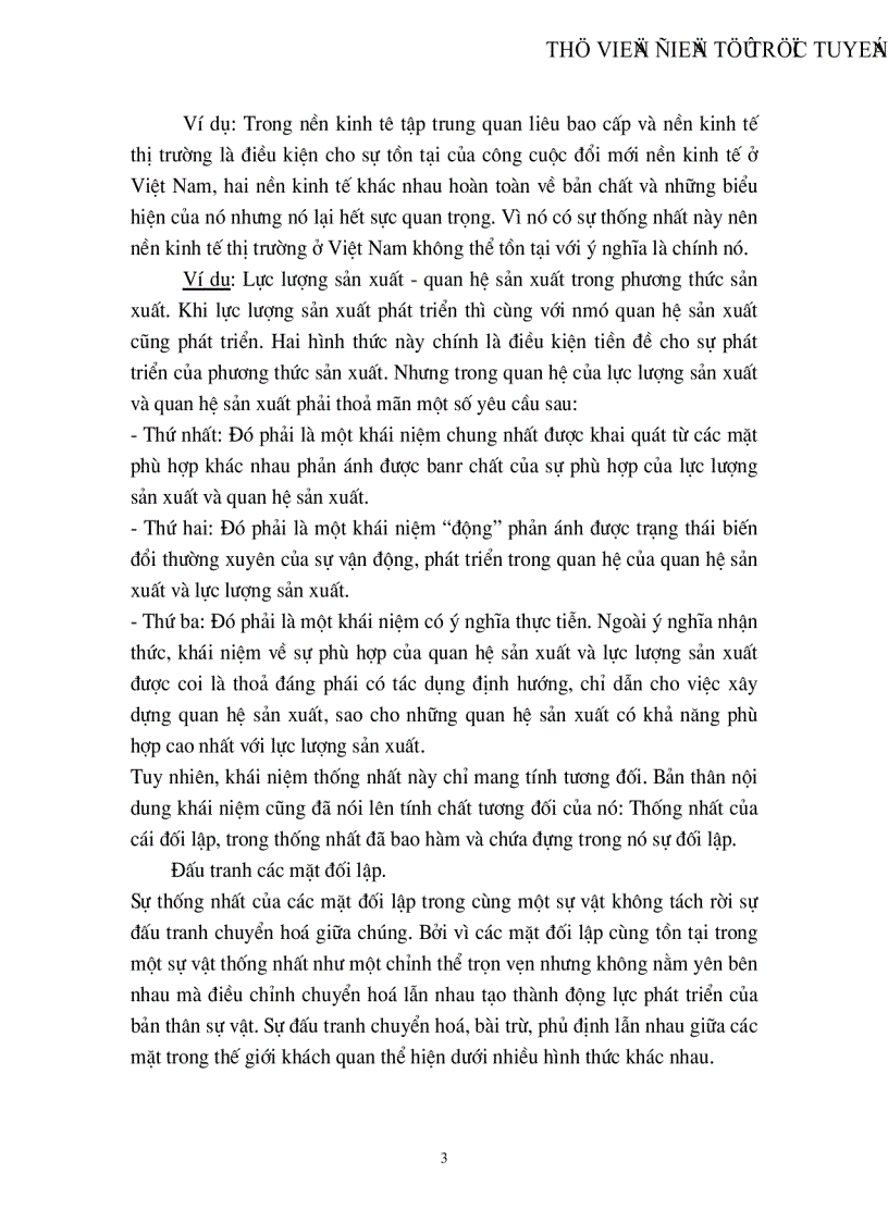 image for page Mâu thuẫn biện chứng và biểu hiện của nó trong quá trình xây dựng nền kinh tế thị trường ở Việt Nam