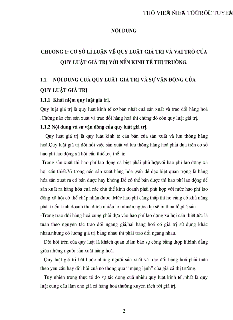image for page Quy luật giá trị và vai trò của nó trong nền Kinh Tế Thị Trường Thực trạng sự vận dụng quy luật giá trị trong nền kinh tế thị trường và giải pháp nhằm vận dụng tốt hơn quy luật giá