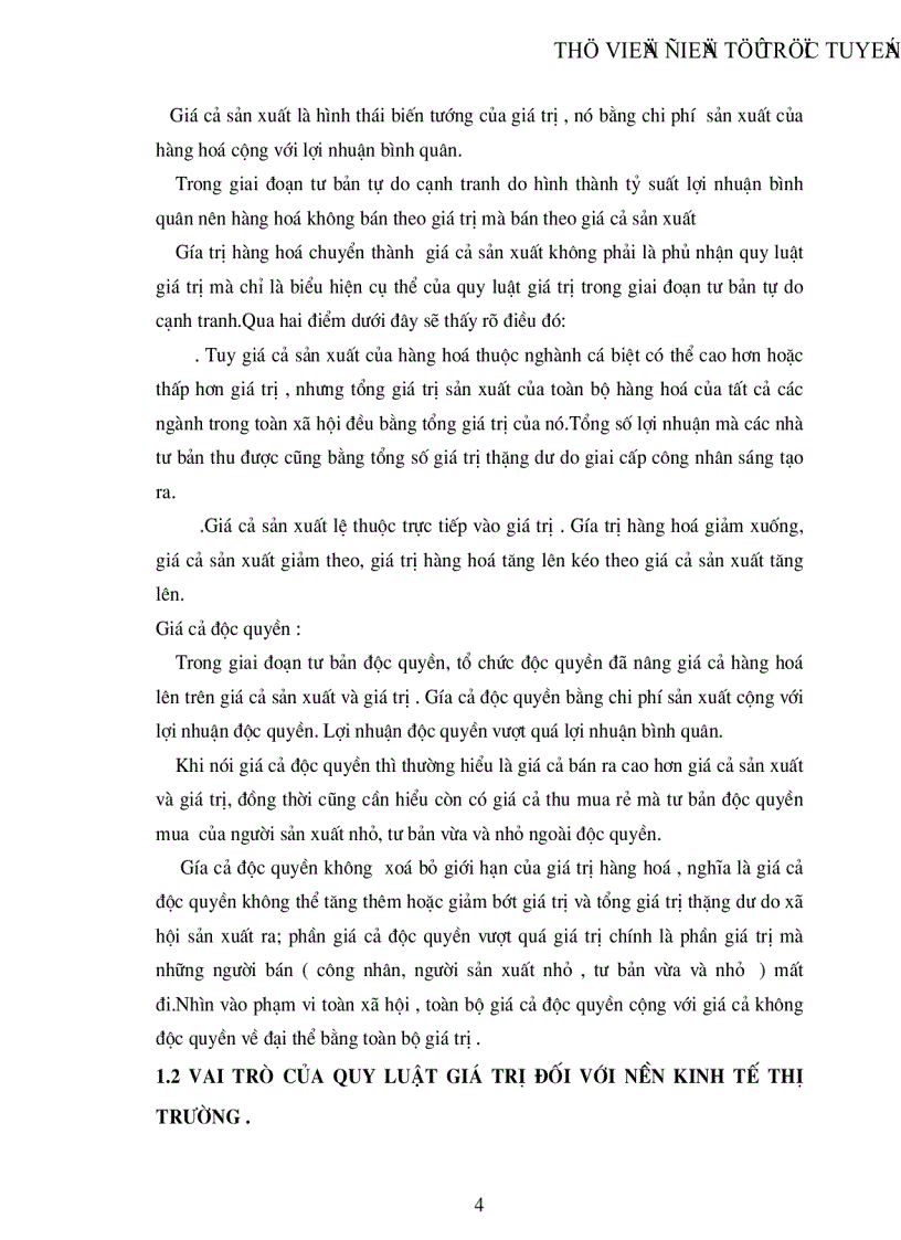 image for page Quy luật giá trị và vai trò của nó trong nền Kinh Tế Thị Trường Thực trạng sự vận dụng quy luật giá trị trong nền kinh tế thị trường và giải pháp nhằm vận dụng tốt hơn quy luật giá