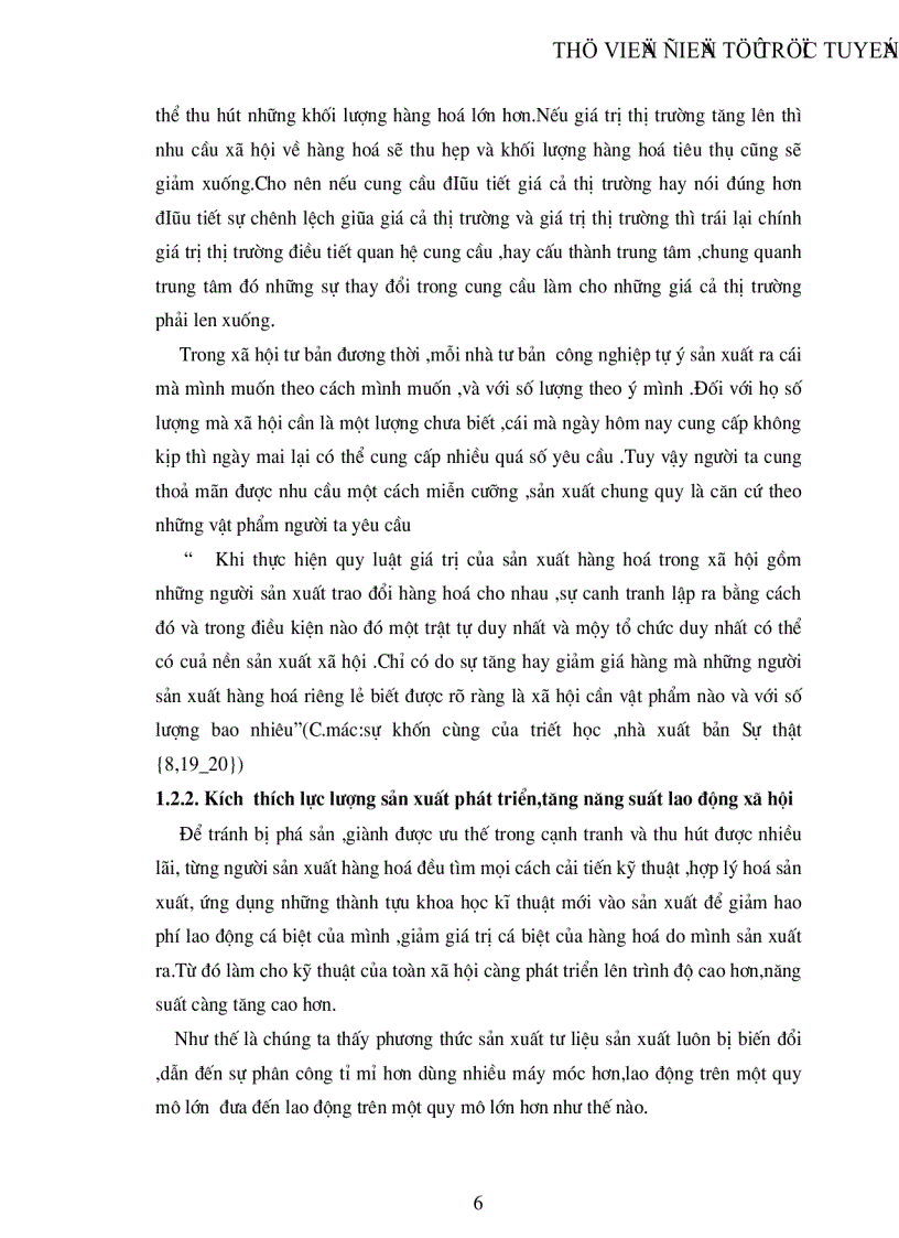 image for page Quy luật giá trị và vai trò của nó trong nền Kinh Tế Thị Trường Thực trạng sự vận dụng quy luật giá trị trong nền kinh tế thị trường và giải pháp nhằm vận dụng tốt hơn quy luật giá