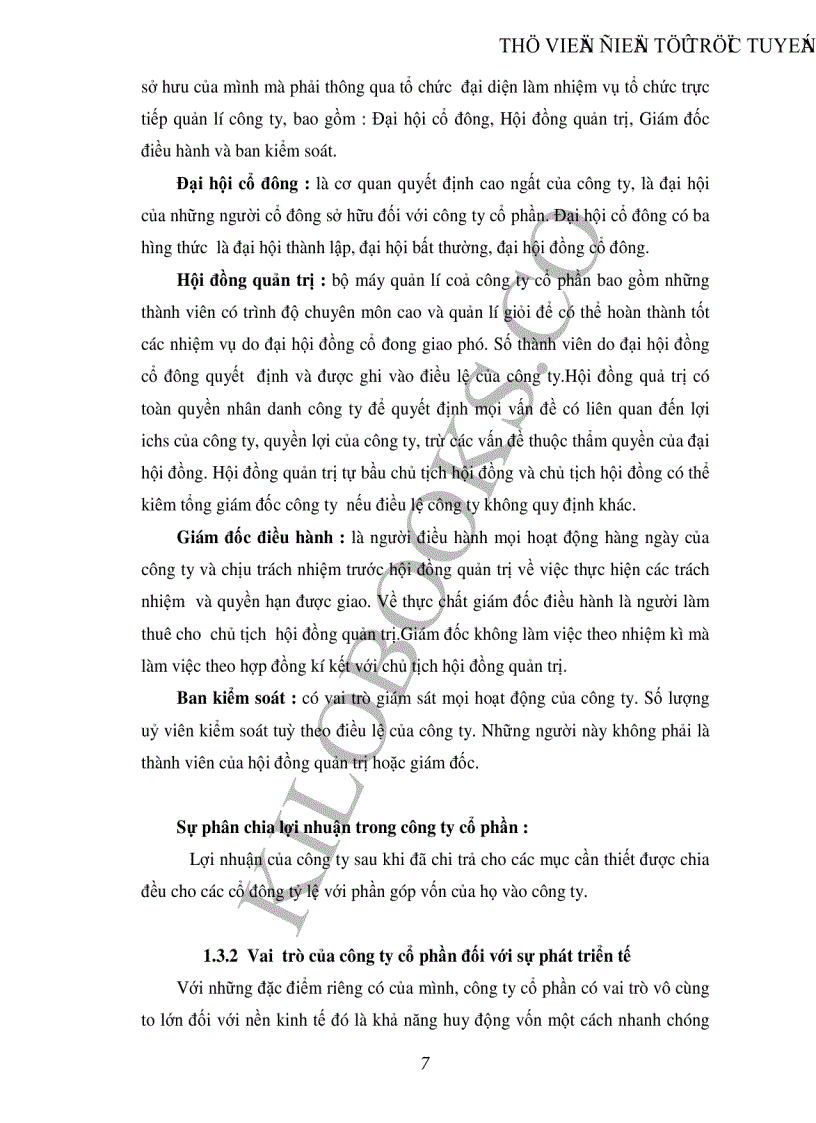 image for page Công ty cổ phần và vai trò của nó trong sự phát triển kinh tế ở nước ta hiện nay