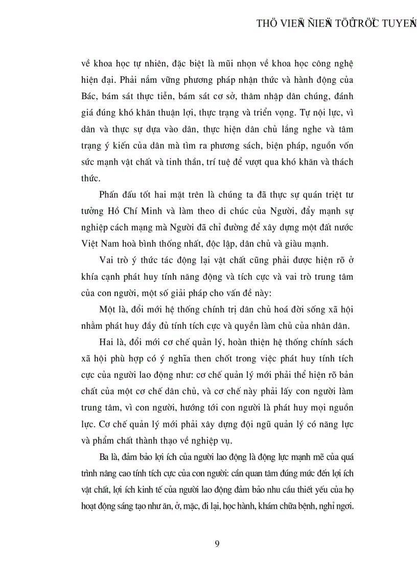 image for page Phân tích mối quan hệ giữa vật chất và ý thức vận dụng vào việc xây dựng xã hội chủ nghĩa ở nước ta