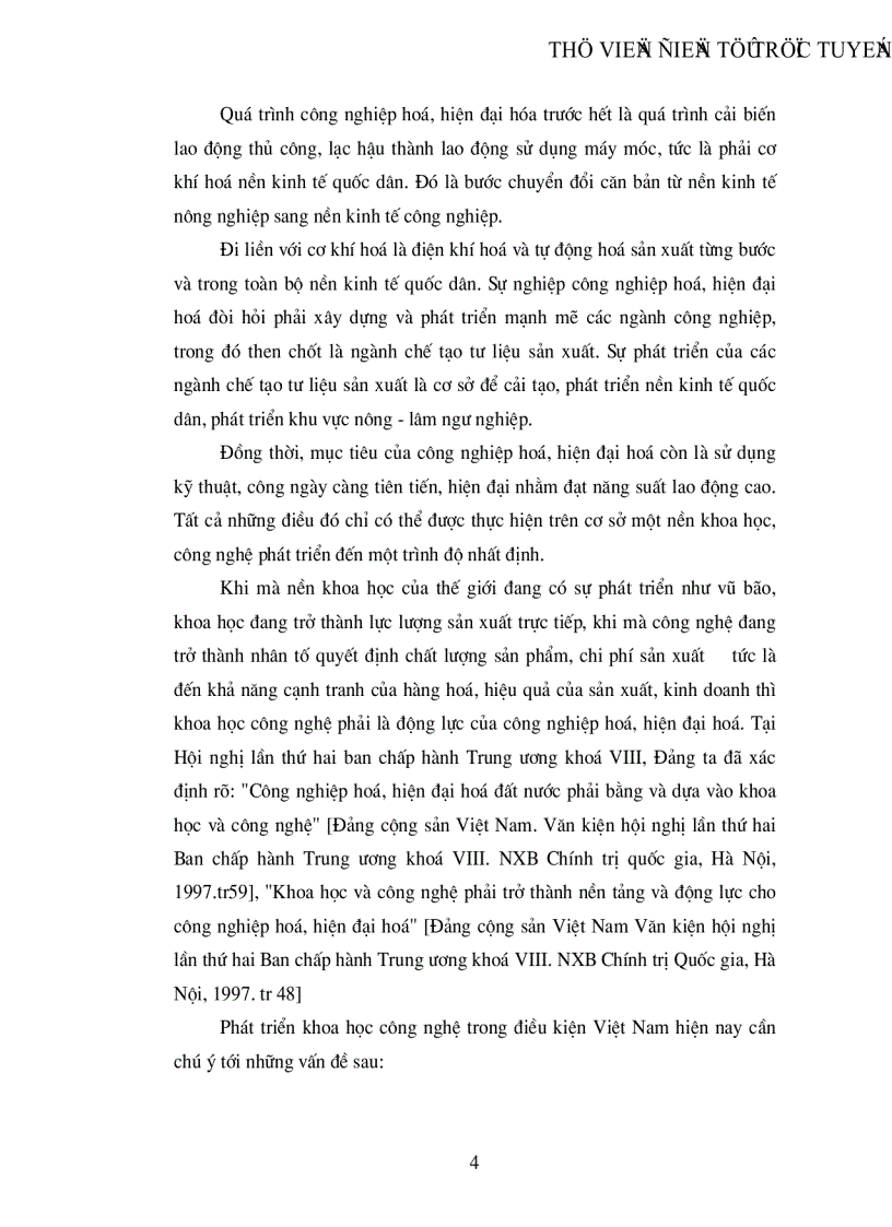 image for page Cơ sở lý luận triết học của đường lối công nghiệp hóa hiện đại hoá ở Việt Nam trong thời kỳ quá độ