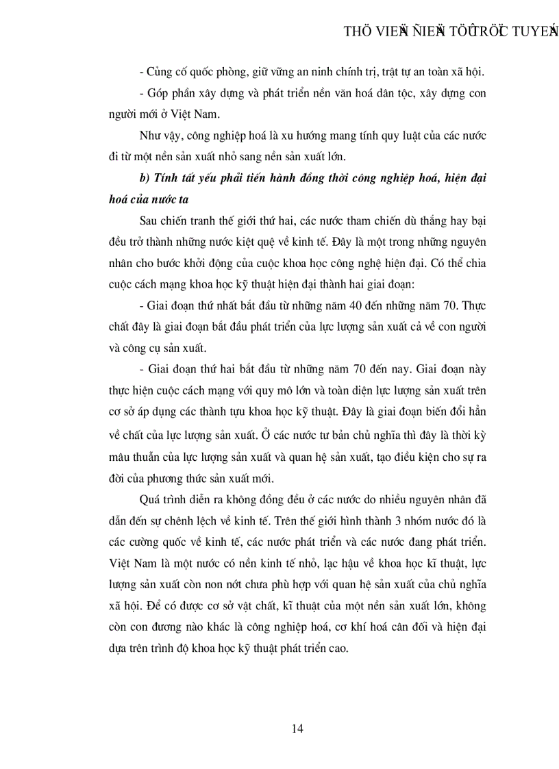 image for page Cơ sở lý luận triết học của đường lối công nghiệp hóa hiện đại hoá ở Việt Nam trong thời kỳ quá độ