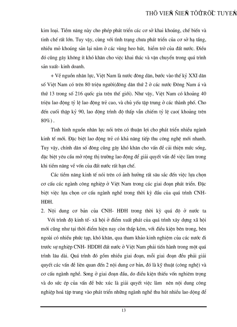 image for page Công nghiệp hoá Hiện đại hoá và vai trò của nó trong sự nghiệp xây dựng CNXH ở nước ta hiện nay