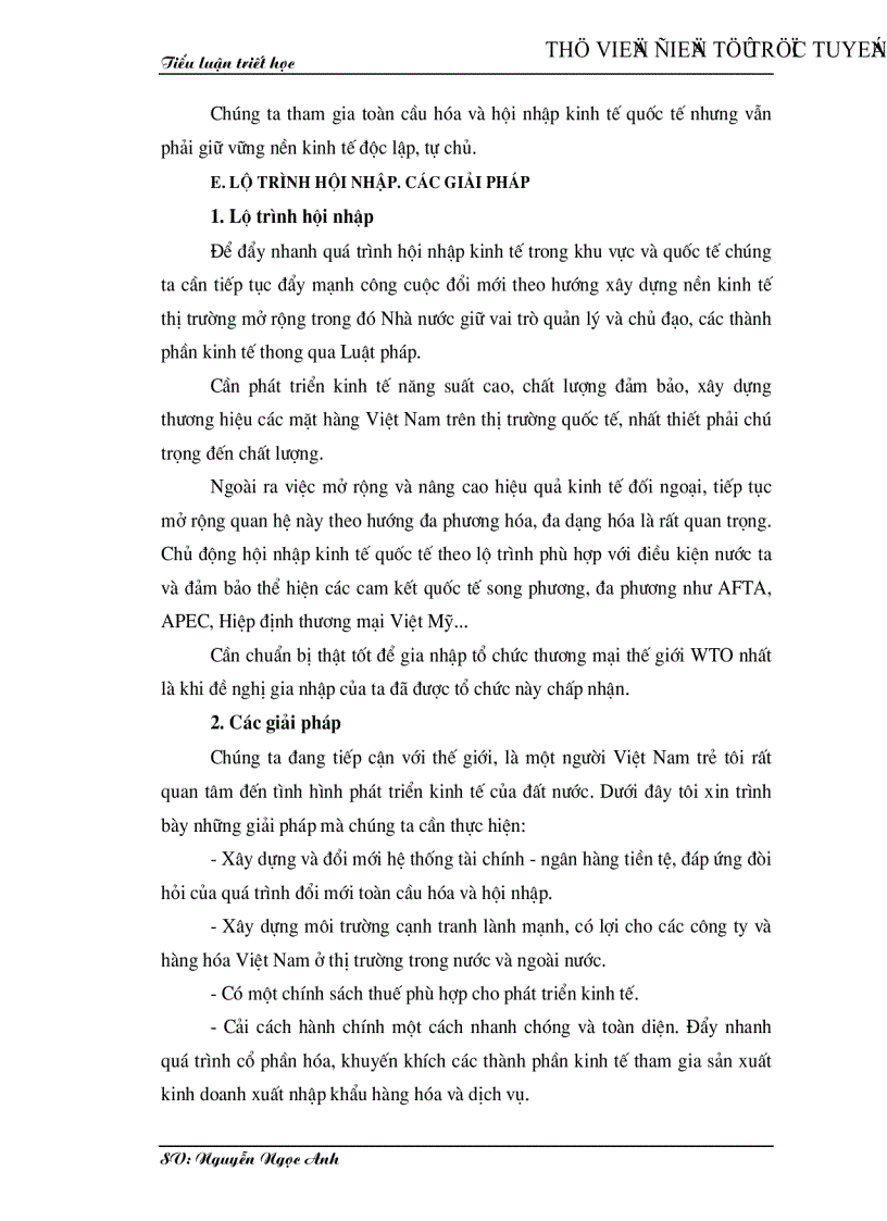 image for page Vận dụng nguyên lý về mối liên hệ phổ biến để phân tích khả năng và hiện thực của kinh tế Việt Nam khi hội nhập