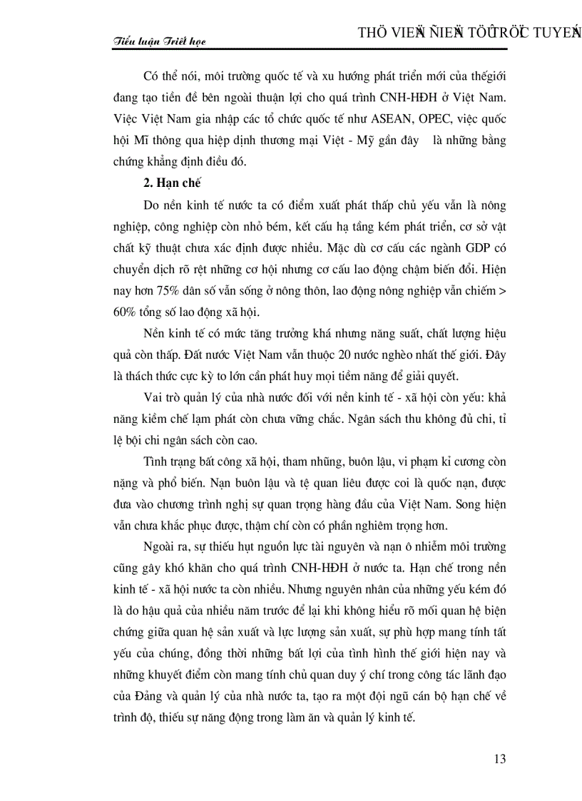 image for page Vận dụng quan điểm triết học Mác xít về quy luật quan hệ sản xuất phải phù hợp với trình độ lực lượng sản xuất để phát triển những thành tựu hạn chế trong phát triển kinh tế xã