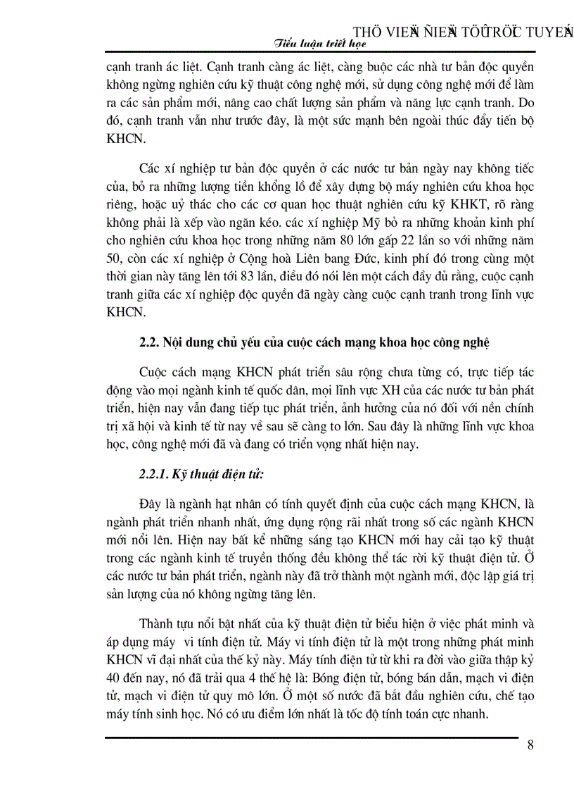 image for page Tầm quan trọng của cuộc cách mạng Khoa Học Công Nghệ trong sự nghiệp Công nghiệp hóa Hiện đại hóa ở nước ta