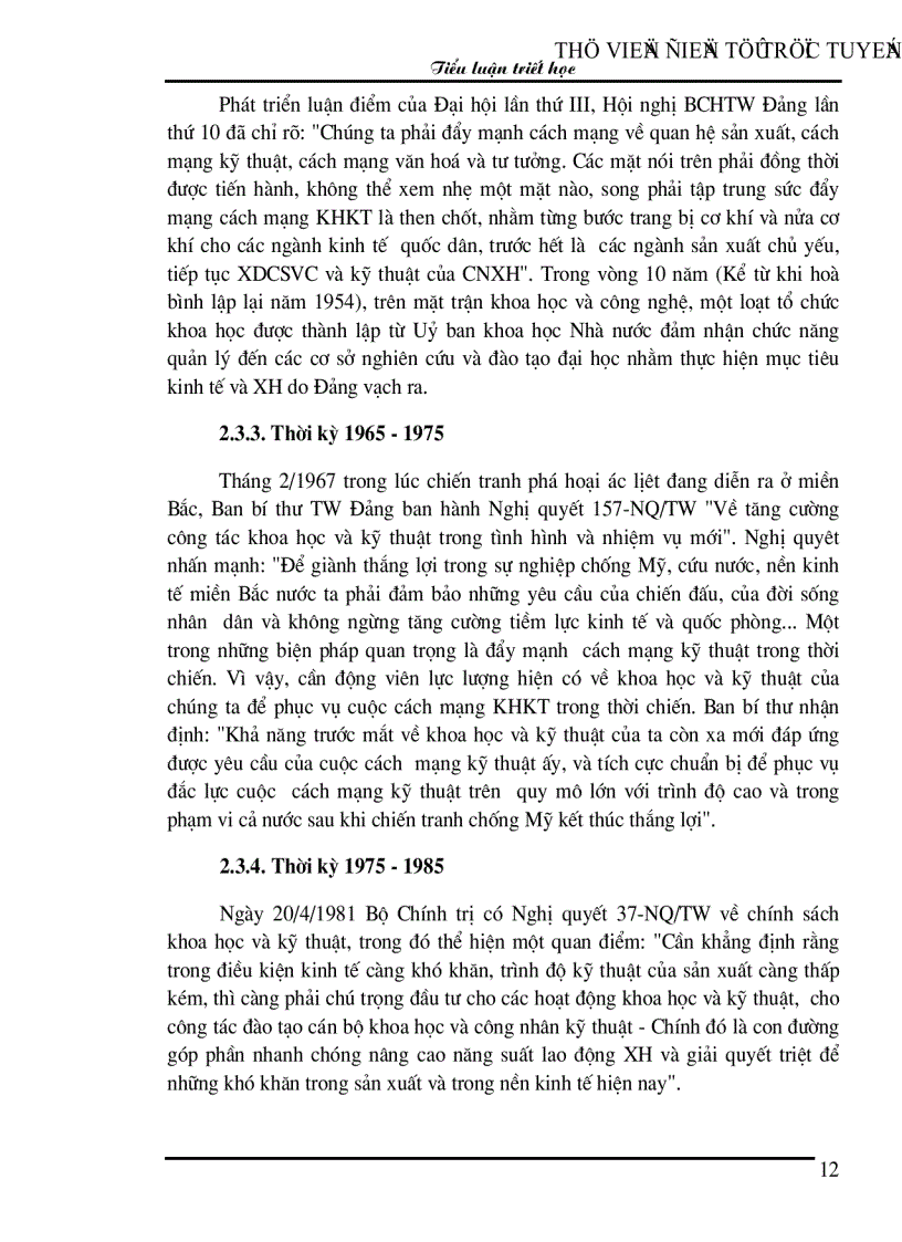 image for page Tầm quan trọng của cuộc cách mạng Khoa Học Công Nghệ trong sự nghiệp Công nghiệp hóa Hiện đại hóa ở nước ta