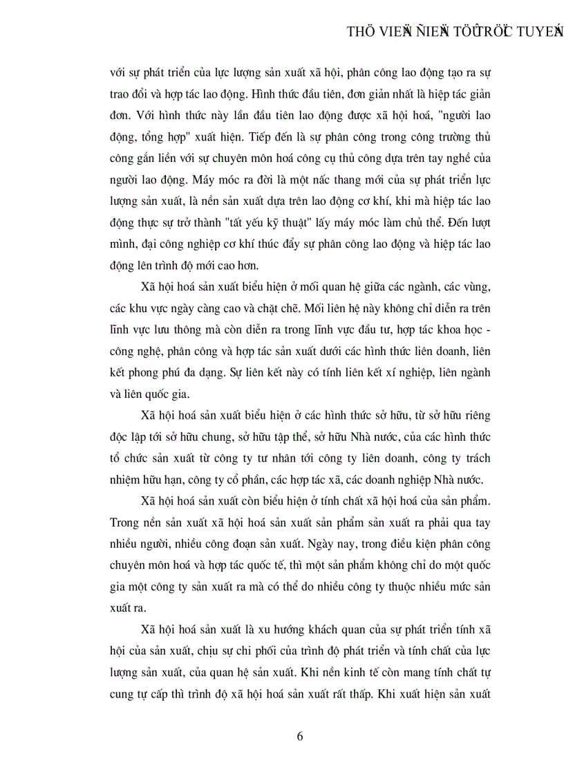 image for page Tìm hiểu mối quan hệ giữa phân công lao động xã hội và xã hội hoá sản xuất qua một số tác phẩm thời kỳ đầu của Mac