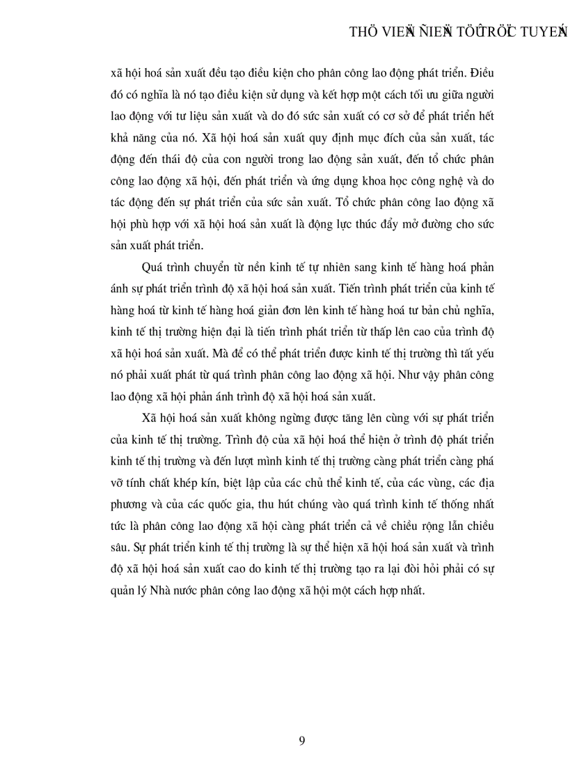 image for page Tìm hiểu mối quan hệ giữa phân công lao động xã hội và xã hội hoá sản xuất qua một số tác phẩm thời kỳ đầu của Mac