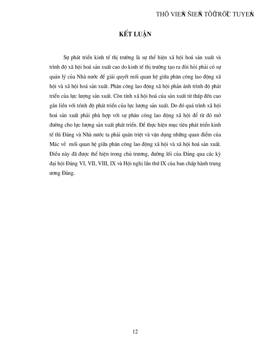 image for page Tìm hiểu mối quan hệ giữa phân công lao động xã hội và xã hội hoá sản xuất qua một số tác phẩm thời kỳ đầu của Mac