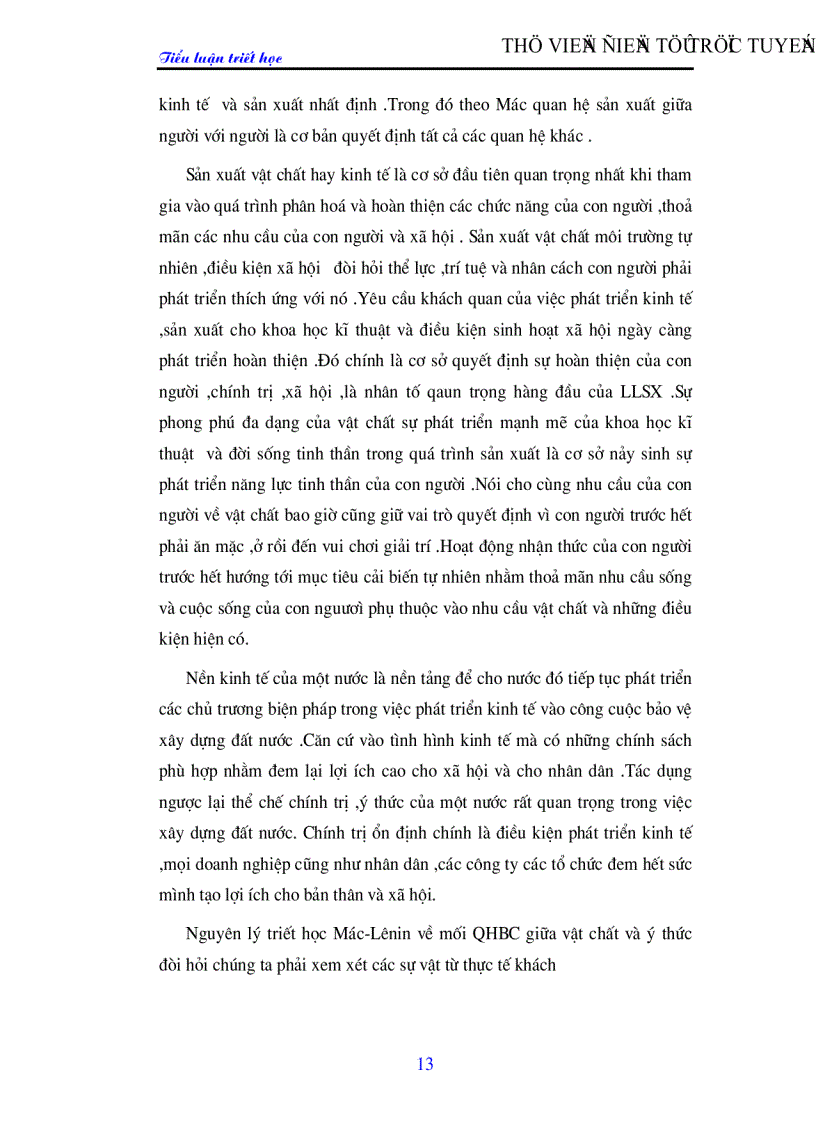 image for page Mối quan hệ giữa vật chất và ý thức trong việc xây dựng nền kinh tế mới hiện nay ở nước ta