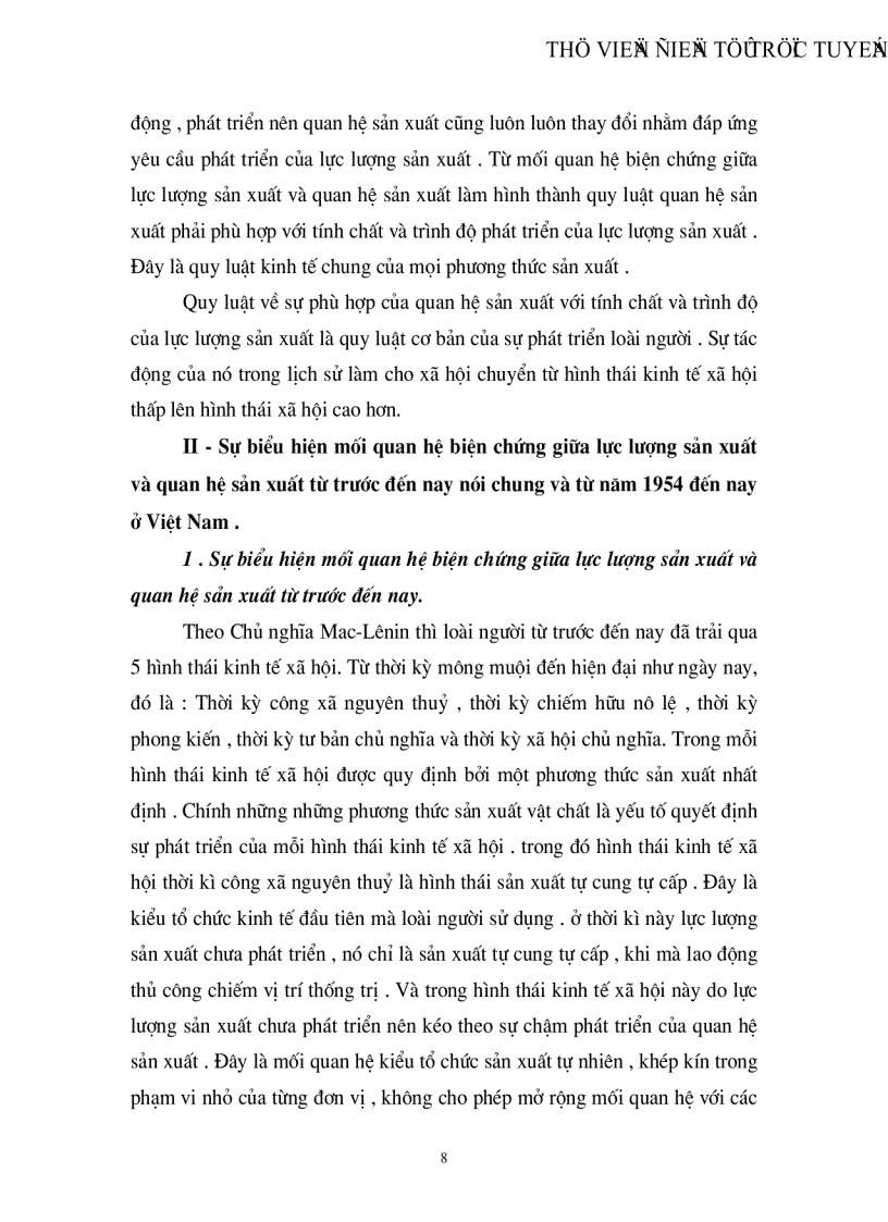 image for page Mối quan hệ biện chứng giữa lực lượng sản xuất và quan hệ sản xuất trong thời kỳ quá độ lên Chủ nghĩa xã hội ở Viêt Nam