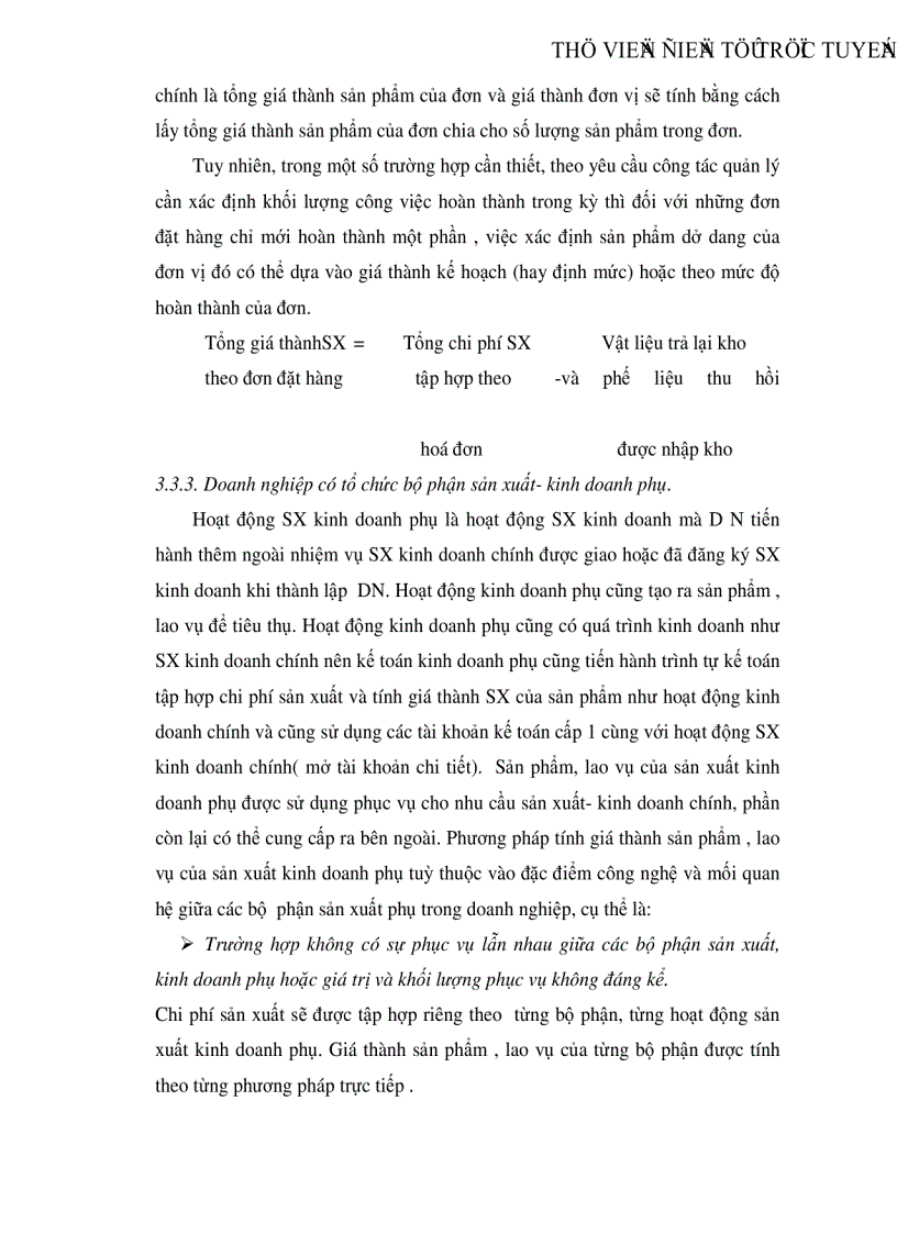 image for page Tính giá thành sản xuất của sản phẩm sản xuất