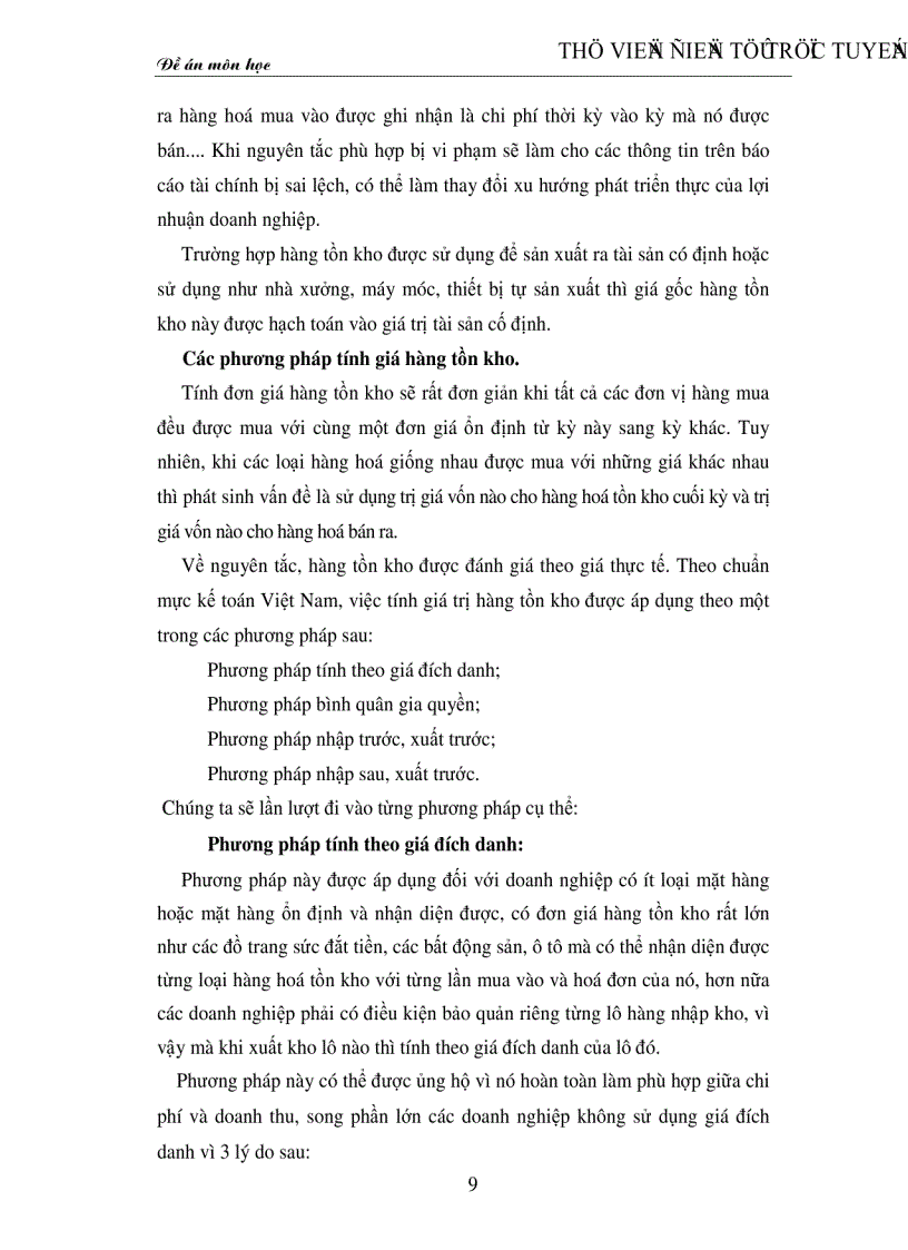 image for page Bàn về hệ thống nguyên tắc và phương pháp tính giá hàng tồn kho trong doanh nghiệp