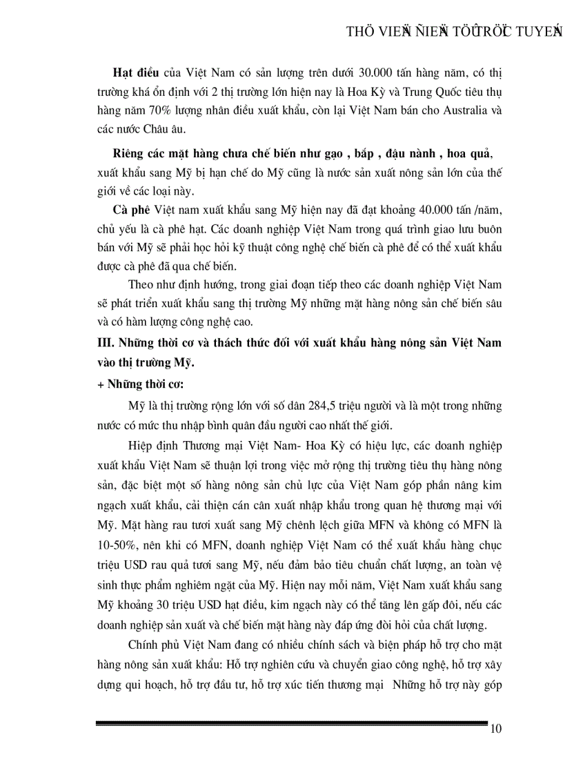 image for page Thực trạng và giải pháp nhằm đẩy mạnh xuất khẩu sản phẩm nông sản việt nam vào thị trường Mỹ